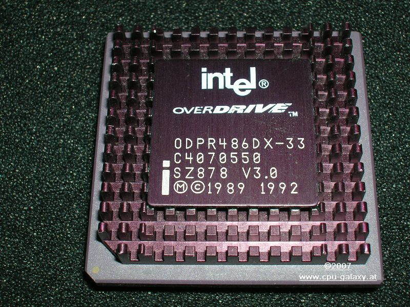 www.cpu-galaxy.at Vintage Chips Intel 486 Overdrive Section